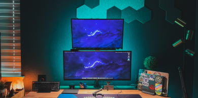 Imagem de um setup de trabalho Colméia